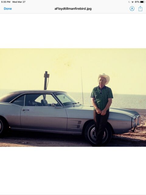 1969 Silver Pontiac Firebird Coupe