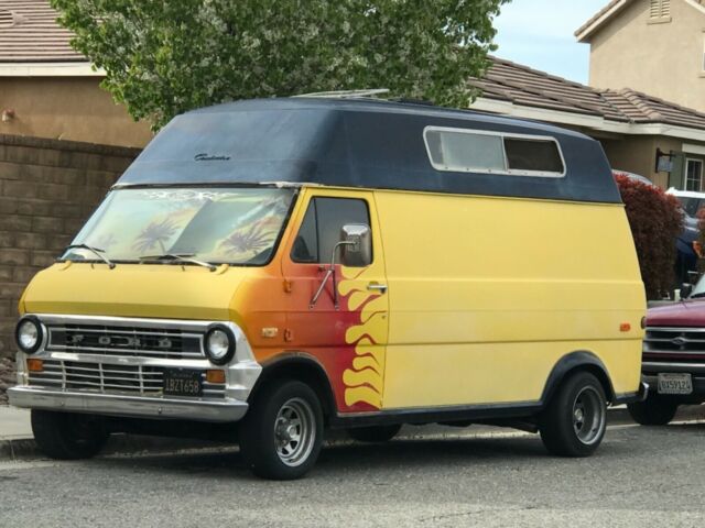 1970 Yellow Ford E-Series Van Van Camper