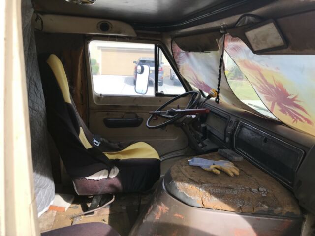 1970 Yellow Ford E-Series Van Van Camper