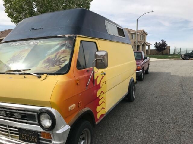 1970 Yellow Ford E-Series Van Van Camper