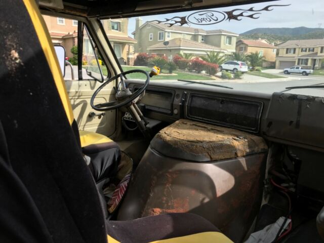 1970 Yellow Ford E-Series Van Van Camper