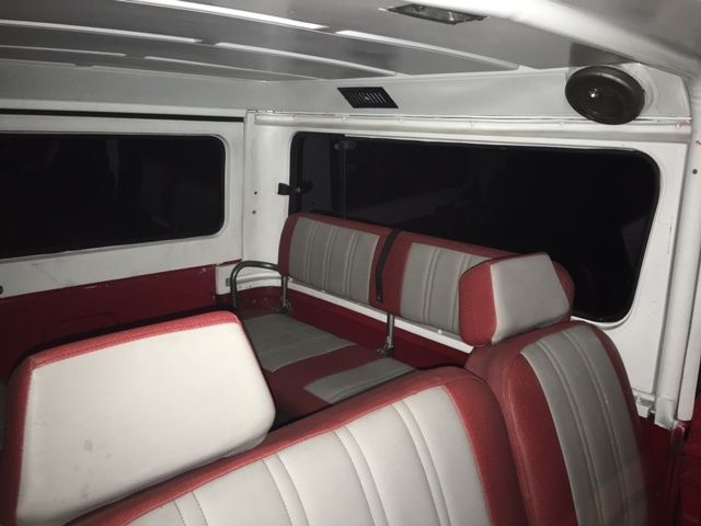 1970 Red Toyota Land Cruiser Extended Jeep