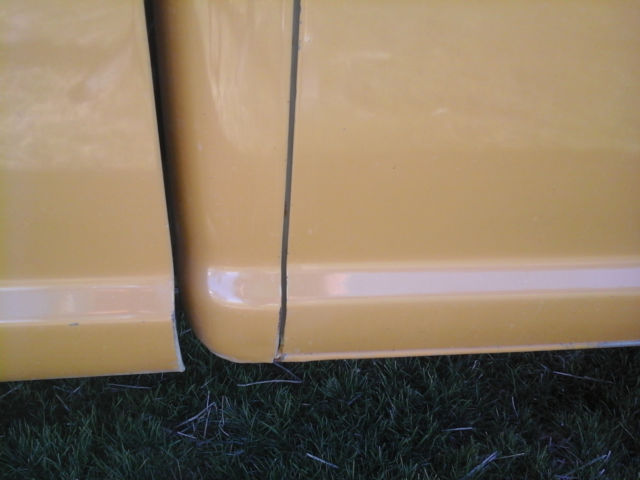 1971 Tow-tone white over mustard yellow Ford F-100 Standard Cab Pickup