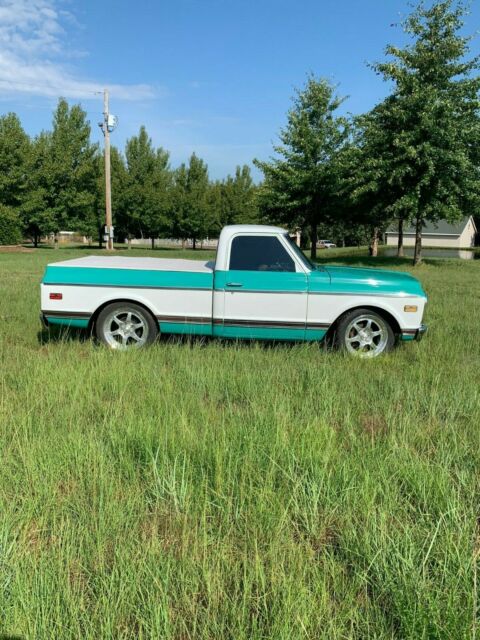 1972 Seafoam Green and White Chevrolet C-10 Standard Cab -SWB