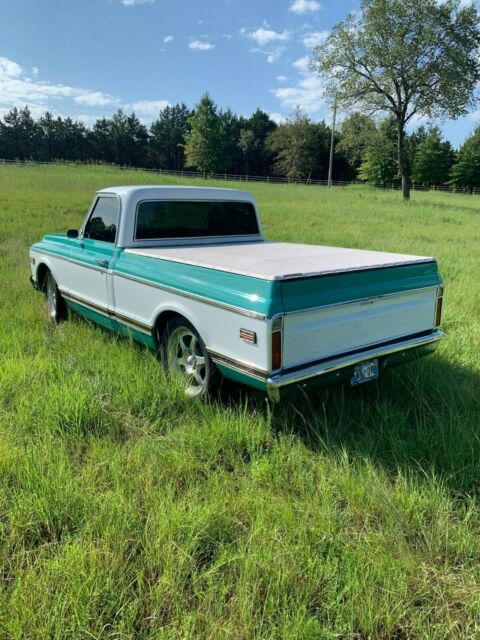1972 Seafoam Green and White Chevrolet C-10 Standard Cab -SWB
