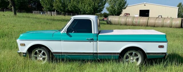 1972 Seafoam Green and White Chevrolet C-10 Standard Cab -SWB