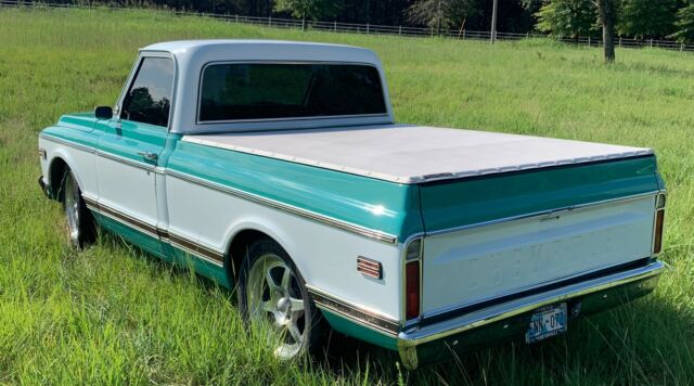 1972 Seafoam Green and White Chevrolet C-10 Standard Cab -SWB