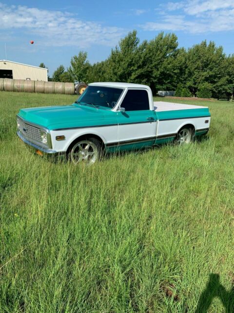 1972 Seafoam Green and White Chevrolet C-10 Standard Cab -SWB