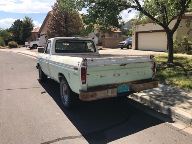 1973 Blue Ford F-250 Standard Cab Pickup