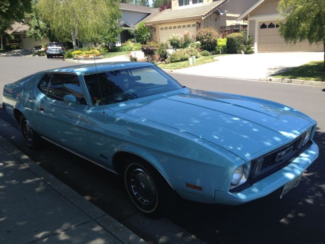 1973 Blue Ford Mustang Fastback