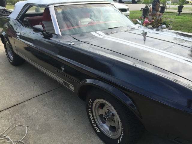 1973 Black Ford Mustang Convertible
