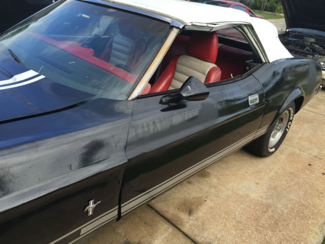 1973 Black Ford Mustang Convertible