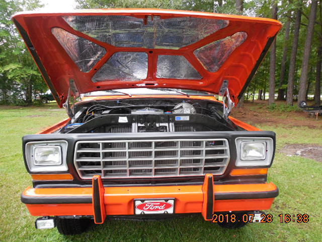 1975 Orange Ford F-100 Cab & Chassis