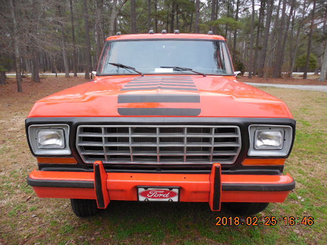 1975 Orange Ford F-100 Cab & Chassis