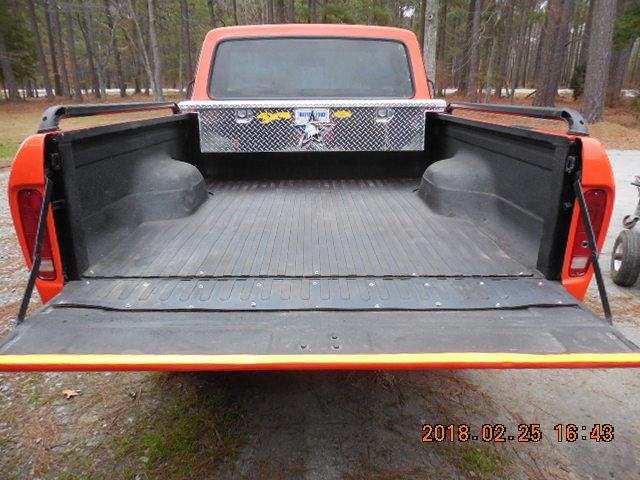 1975 Orange Ford F-100 Cab & Chassis