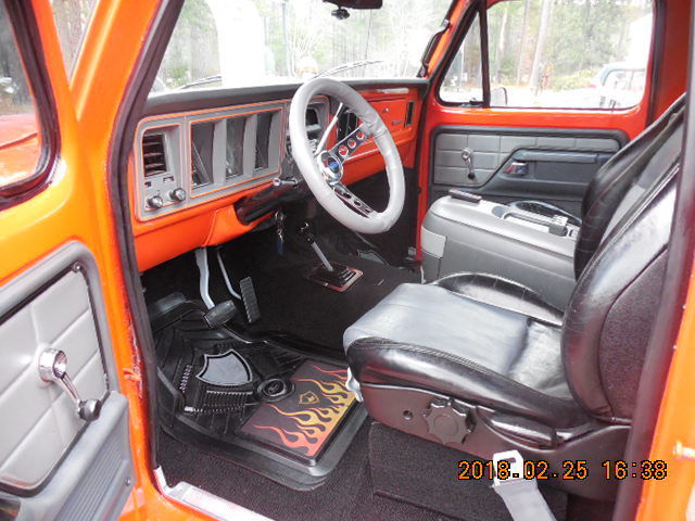 1975 Orange Ford F-100 Cab & Chassis