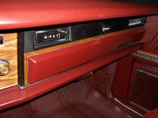 1976 Red Orange with Cream top Oldsmobile Ninety-Eight Sedan