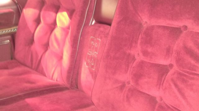 1976 Red Orange with Cream top Oldsmobile Ninety-Eight Sedan