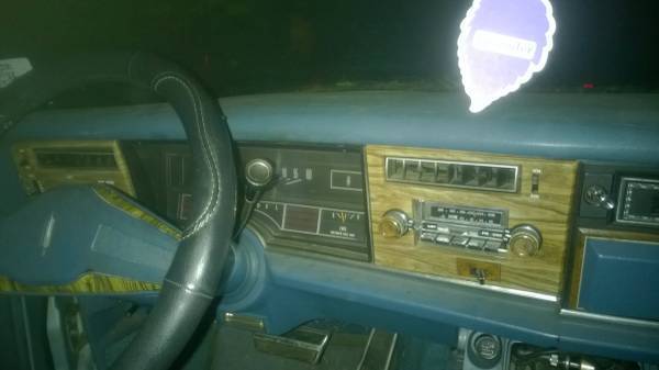 1976 Red Orange with Cream top Oldsmobile Ninety-Eight Sedan