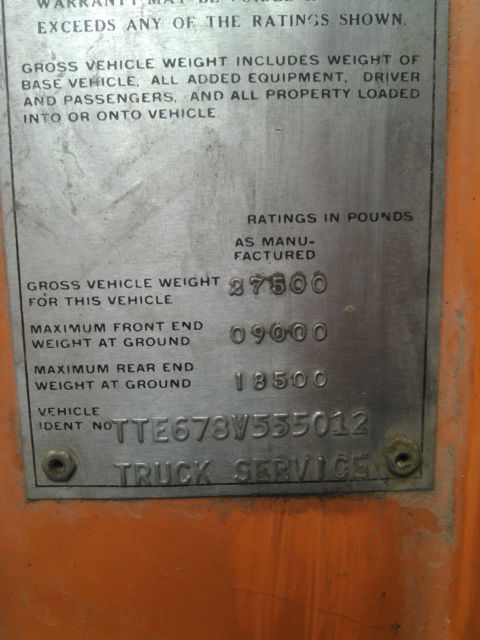 1978 Orange GMC Other Cab & Chassis