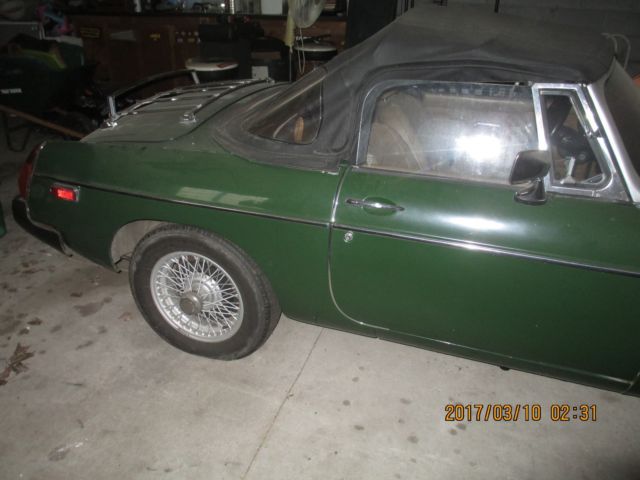 1978 Green MG MGB Convertible