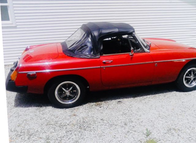 1979 Red MG MGB Convertible