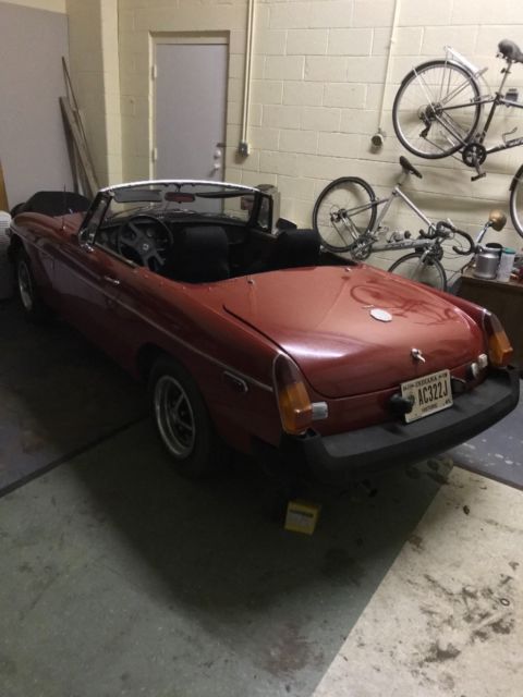 1979 Red MG MGB Convertible