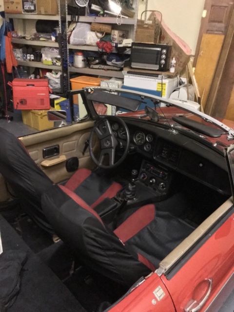 1979 Red MG MGB Convertible