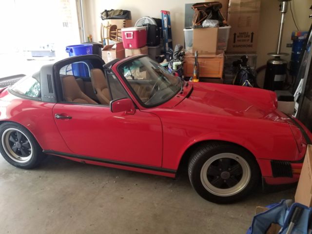 1985 Red Porsche 911 Targa