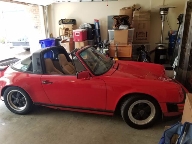 1985 Red Porsche 911 Targa