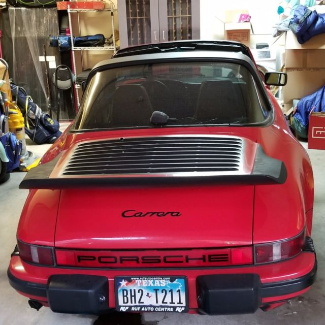 1985 Red Porsche 911 Targa