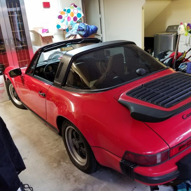 1985 Red Porsche 911 Targa