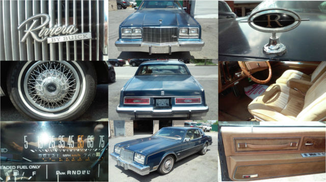 1985 Blue Buick Riviera Coupe