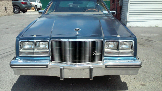 1985 Blue Buick Riviera Coupe