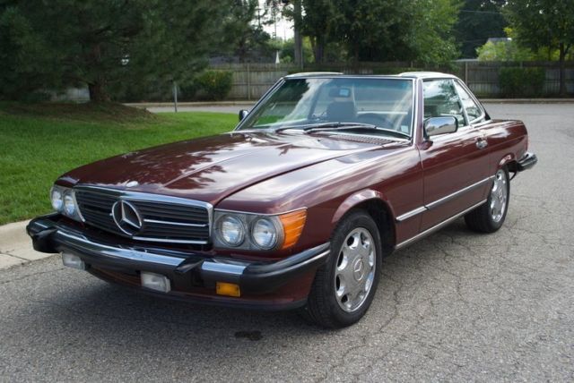 1987 Burgundy Mercedes-Benz SL-Class
