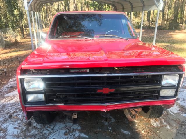 1987 Red Chevrolet C-10 Standard Cab Pickup