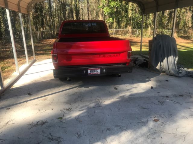 1987 Red Chevrolet C-10 Standard Cab Pickup