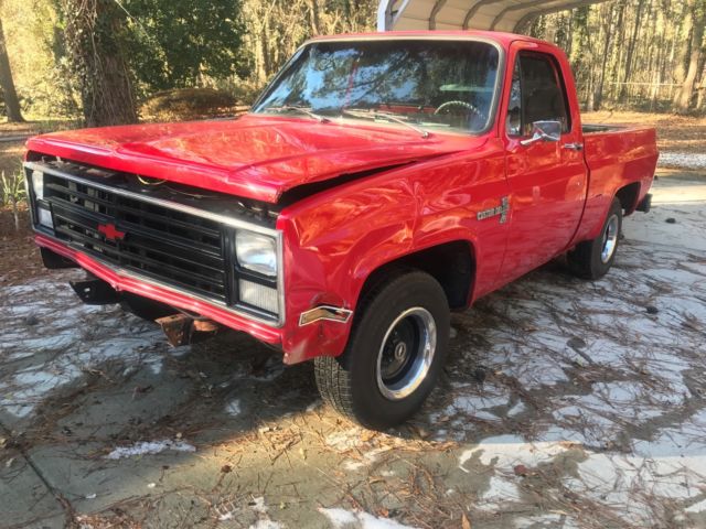 1987 Red Chevrolet C-10 Standard Cab Pickup