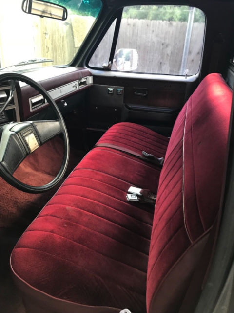 1987 Red Gray Chevrolet C-10 Single Cab Long Bed