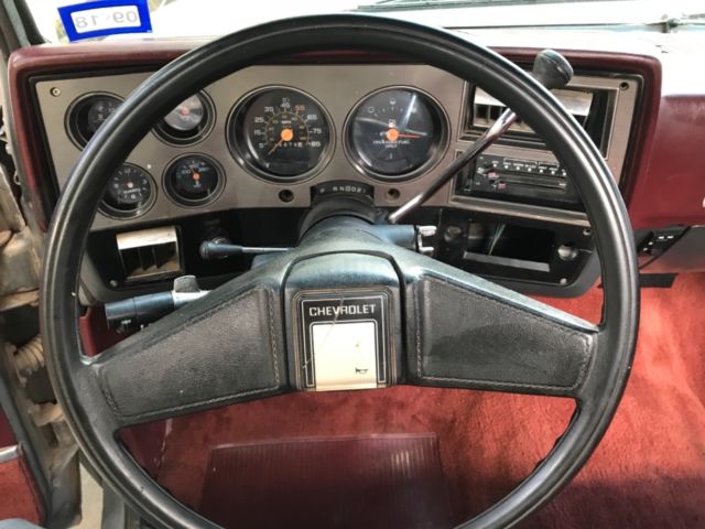1987 Red Gray Chevrolet C-10 Single Cab Long Bed