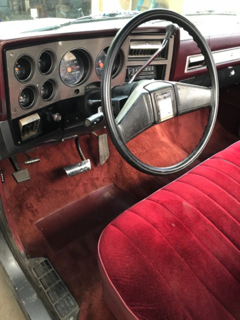 1987 Red Gray Chevrolet C-10 Single Cab Long Bed