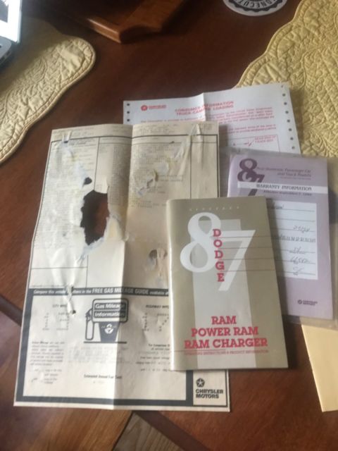 1987 White Dodge D150