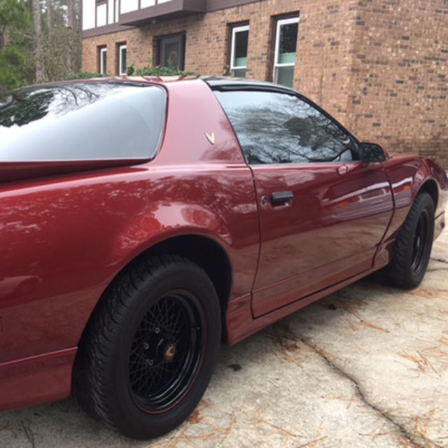 1989 Red Pontiac Trans Am Fastback