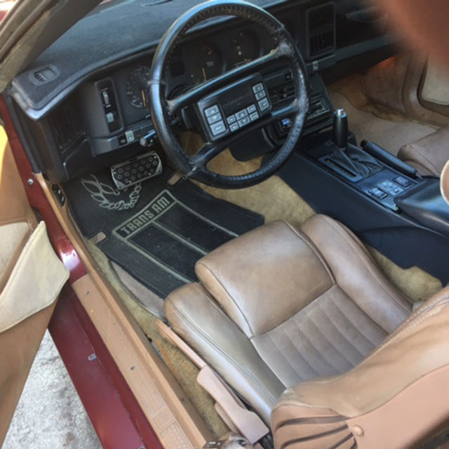 1989 Red Pontiac Trans Am Fastback