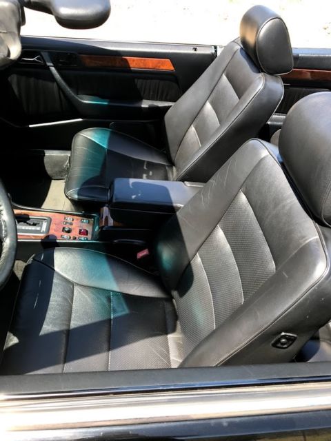 1993 Black Mercedes-Benz 300-Series Convertible