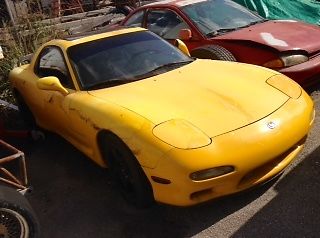 1994 Yellow Mazda RX-7