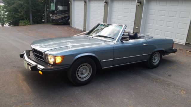1979 Blue Mercedes-Benz SL-Class Convertible
