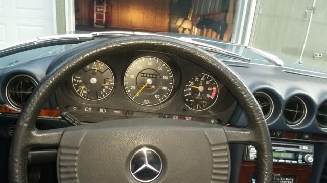 1979 Blue Mercedes-Benz SL-Class Convertible