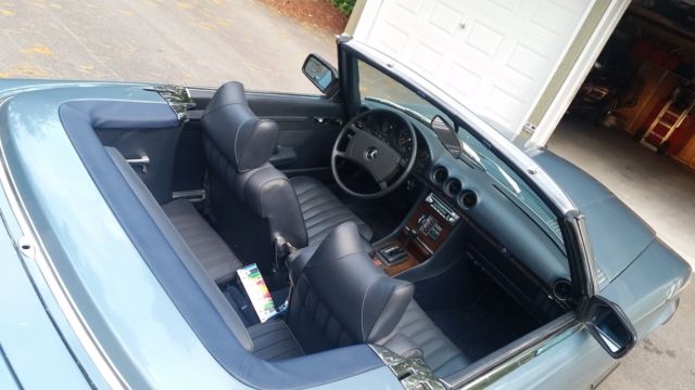 1979 Blue Mercedes-Benz SL-Class Convertible