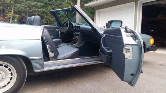 1979 Blue Mercedes-Benz SL-Class Convertible